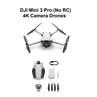 DJI Mini 3 Pro (No RC) - 4K Camera Drones